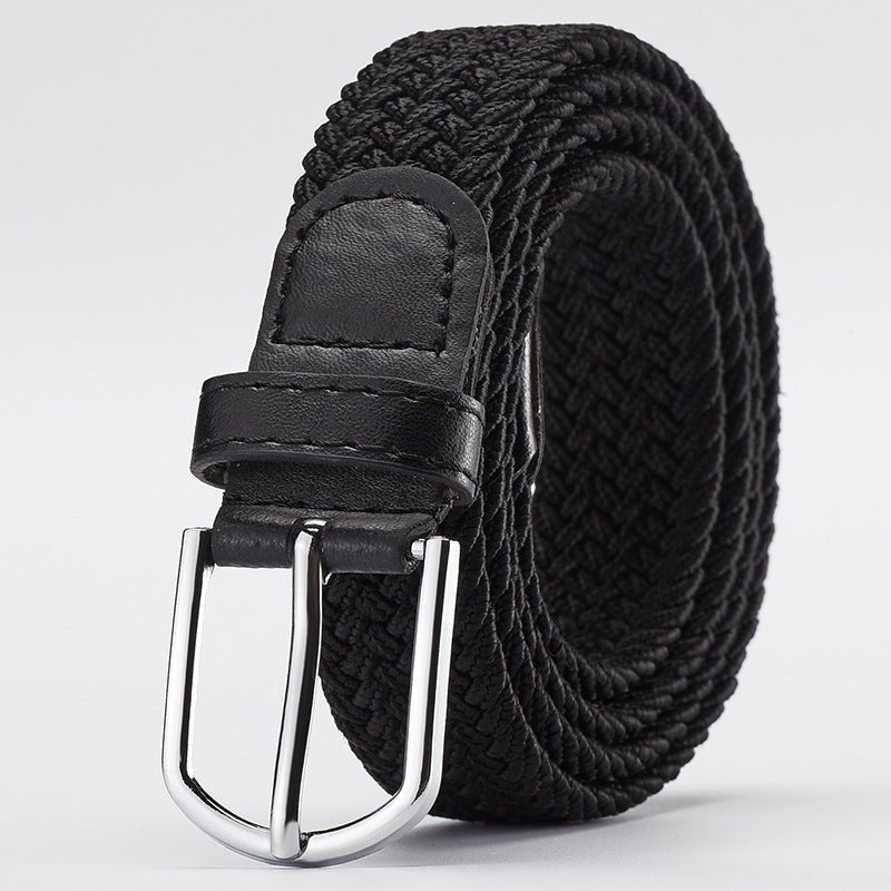 Women's Korean style fashion elastic elastic braided belt unisex student versatile decorative belt - Negative Apparel
