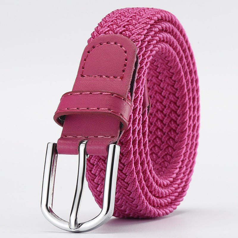 Women's Korean style fashion elastic elastic braided belt unisex student versatile decorative belt - Negative Apparel