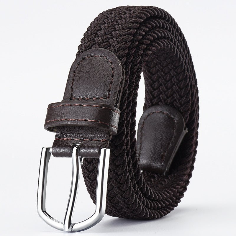 Women's Korean style fashion elastic elastic braided belt unisex student versatile decorative belt - Negative Apparel