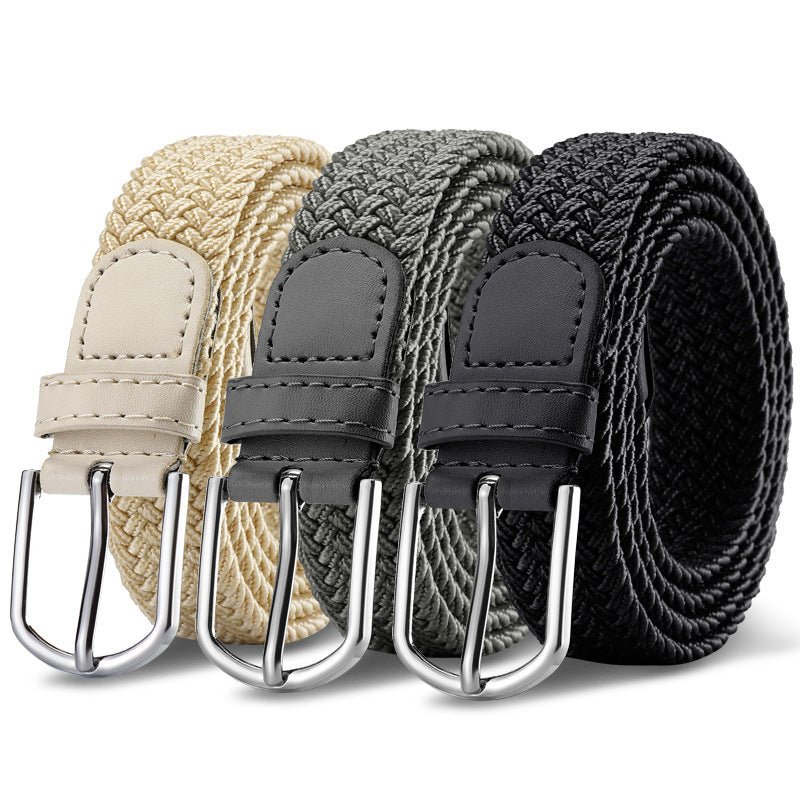 Women's Korean style fashion elastic elastic braided belt unisex student versatile decorative belt - Negative Apparel