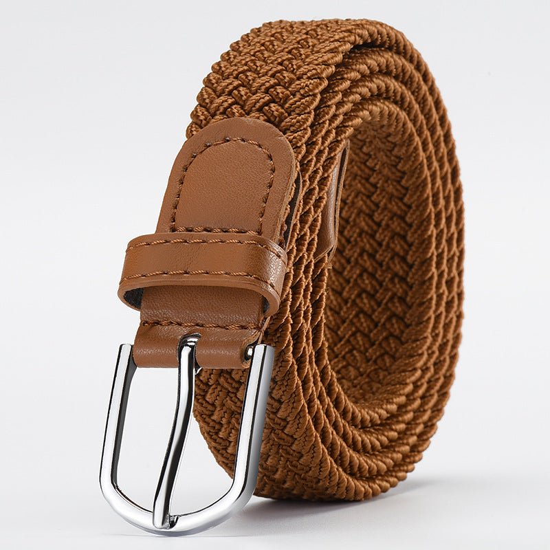 Women's Korean style fashion elastic elastic braided belt unisex student versatile decorative belt - Negative Apparel
