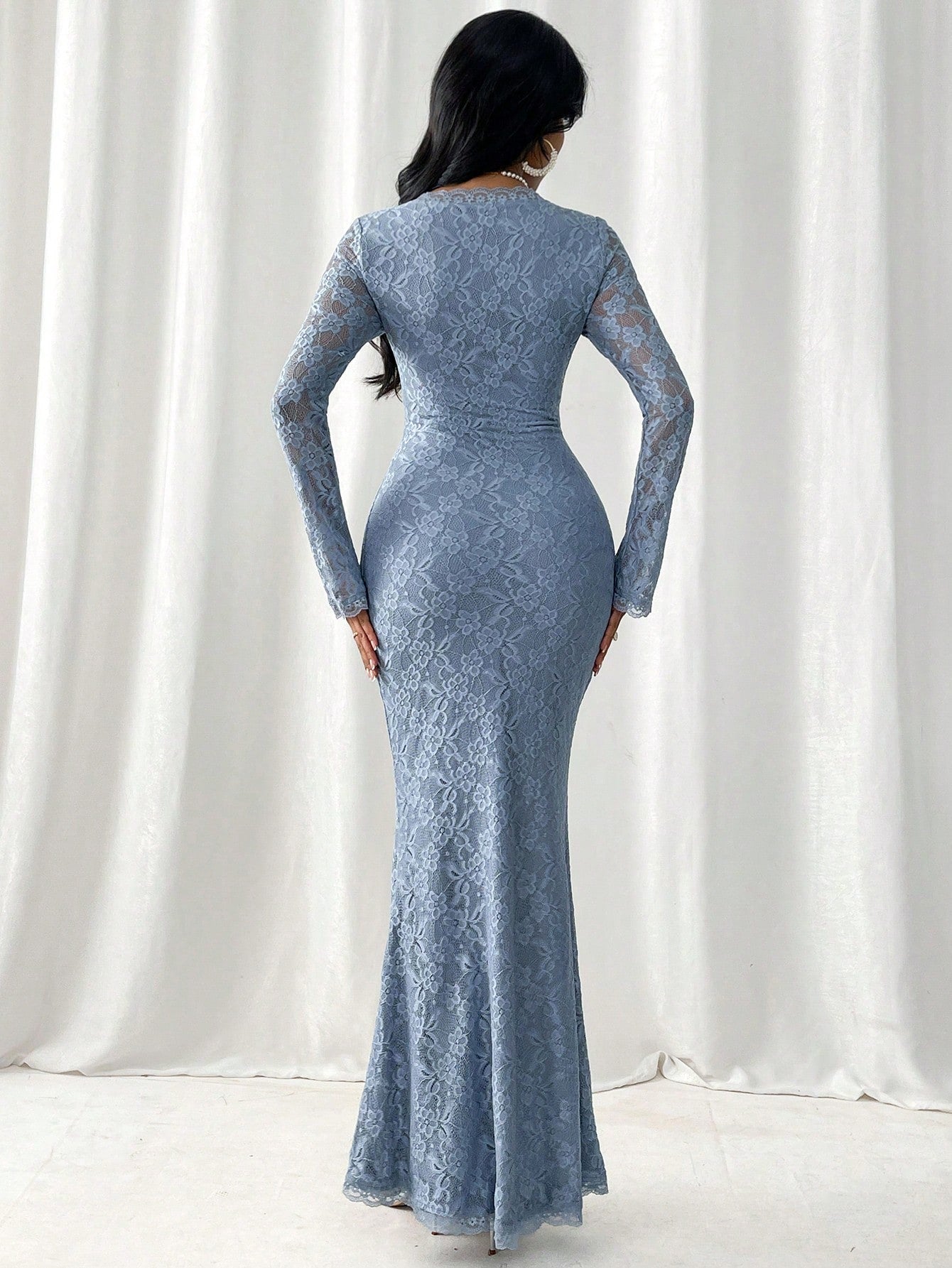 women's mermaid dress Women's Lace Bodycon Mermaid Dress