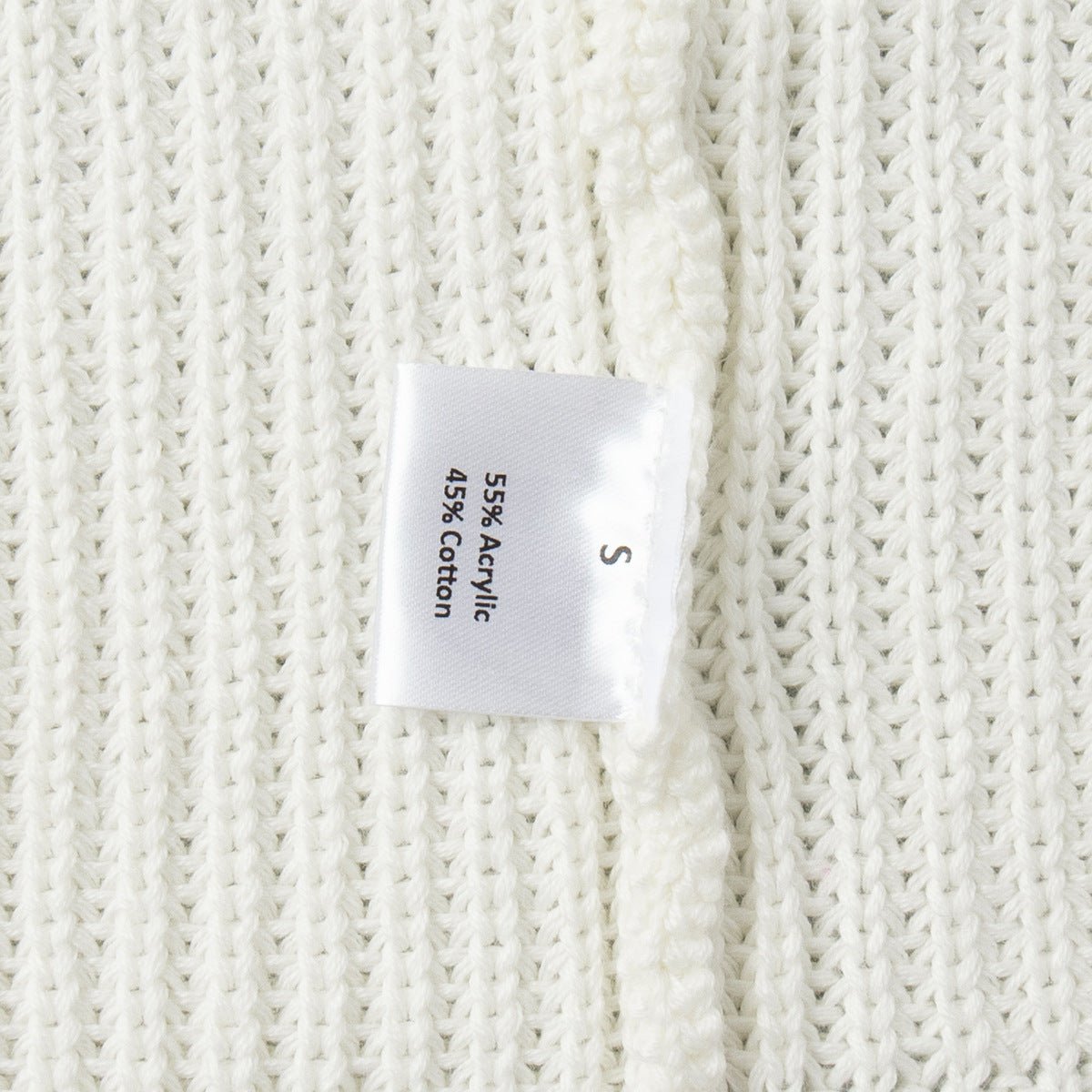 Women’s Loose Knit Sweater | Lantern Sleeve Pullover | Acrylic Cotton Korean Casual Top | Thick Round Neck Sweater Summer 2025 - Negative Apparel