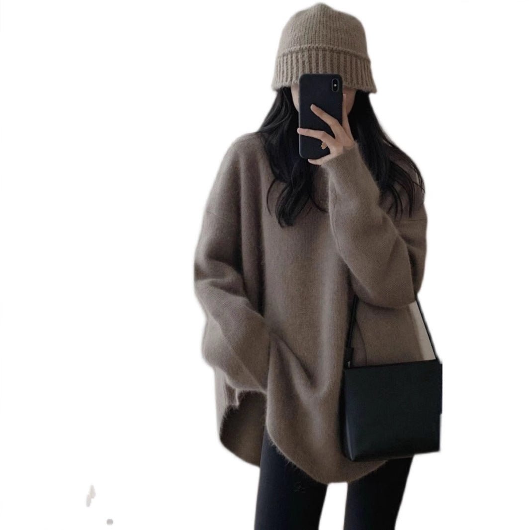 Women’s Loose Pullover Sweater – Japanese & Korean Casual Style, Autumn 2025 - Negative Apparel