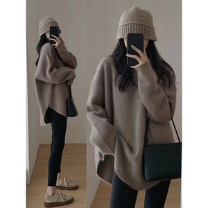 Women’s Loose Pullover Sweater – Japanese & Korean Casual Style, Autumn 2025 - Negative Apparel