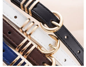 Women's PU leather belt spring and summer Korean version leisure ins style trend fashion personality all - match skirt suit pants belt - Negative Apparel