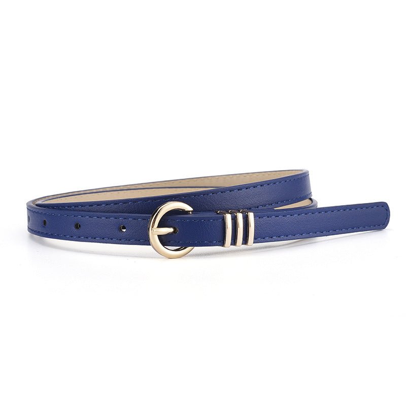 Women's PU leather belt spring and summer Korean version leisure ins style trend fashion personality all - match skirt suit pants belt - Negative Apparel