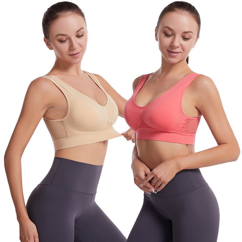 Women’s Seamless Sports Bra – Breathable, Shockproof, Moisture - Wicking, Full Cup, No Steel Ring - Negative Apparel