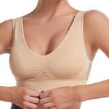 Women’s Seamless Sports Bra – Breathable, Shockproof, Moisture - Wicking, Full Cup, No Steel Ring - Negative Apparel
