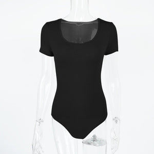 Women’s Sexy Slim Fit Short Sleeve Top – Cotton Spandex Pullover FD - Negative Apparel