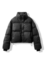 Women’s Short PU Artificial Fur Jacket – Semi - Turtleneck Zipper Coat - Negative Apparel