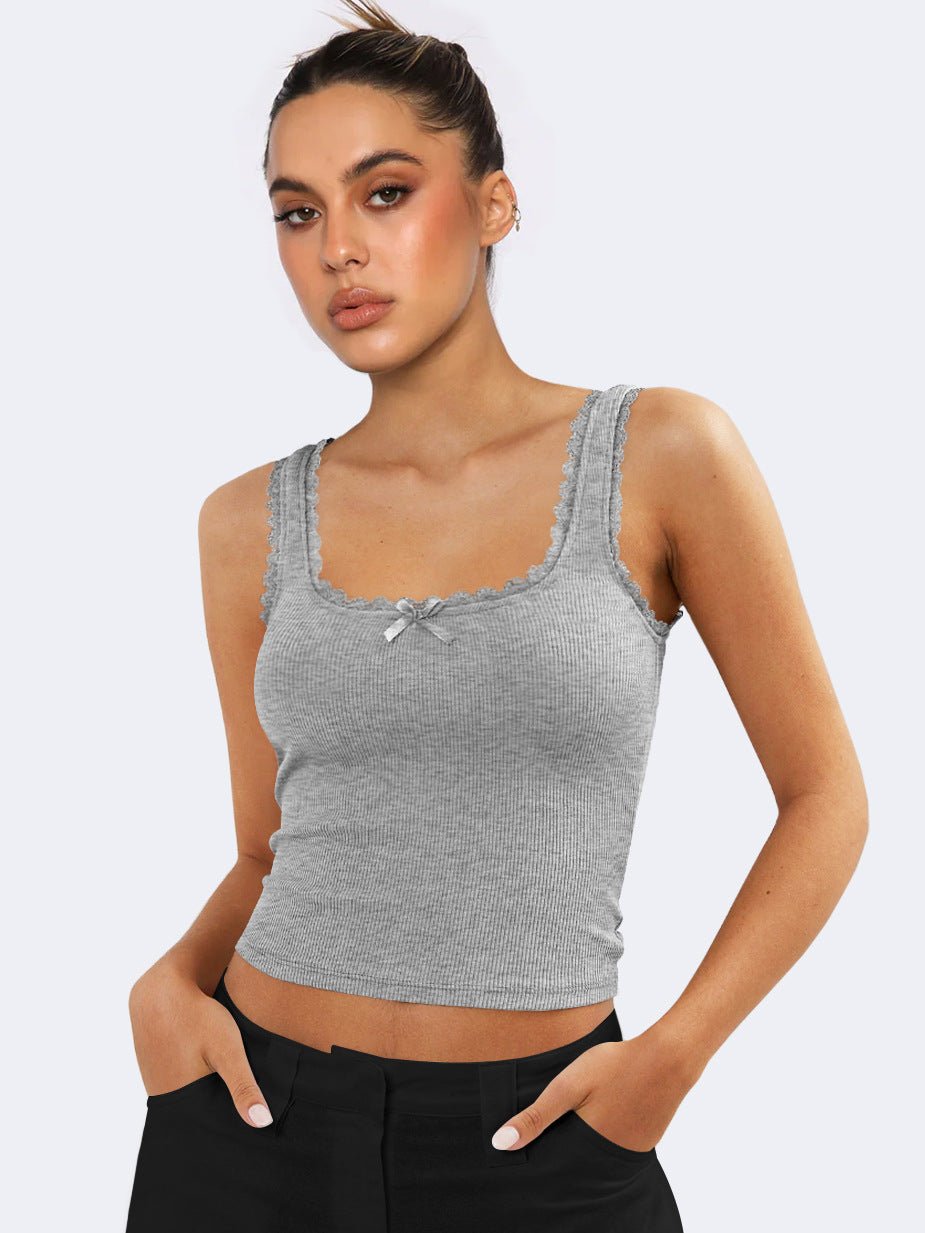 Women's slim fit bm knitted camisole vest inner wear - Negative Apparel