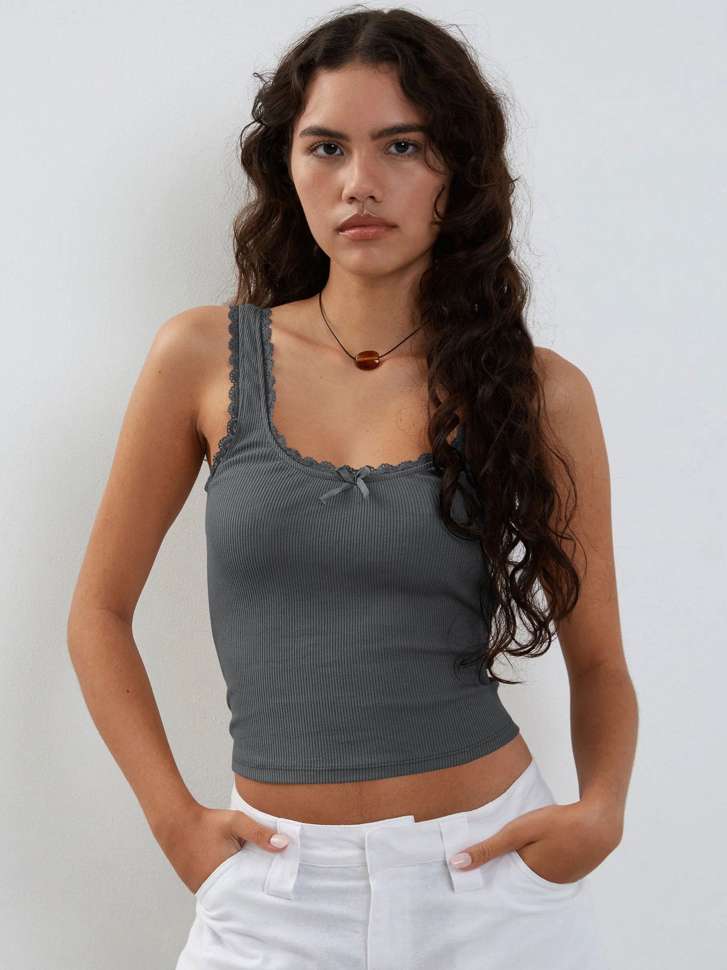 Women's slim fit bm knitted camisole vest inner wear - Negative Apparel