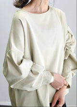 Women’s Slim Fit Pullover Sweater – Elegant Round Neck Knit Top | Commuter Urban Style (Autumn 2025 Collection) - Negative Apparel