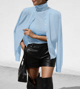 Women’s Solid Color Vest & Cardigan Set | 2 - Piece Knit Outfit | Autumn 2025 - Negative Apparel