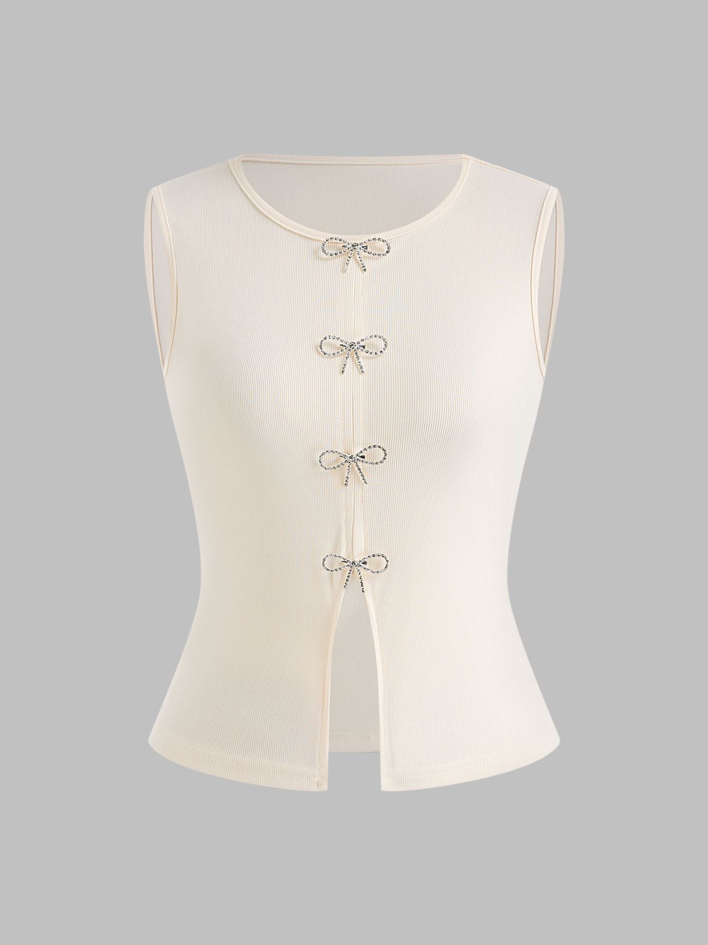 Women’s Summer 2025 Slim Fit Bow Pullover Top – Elegant Commuter Style - Negative Apparel