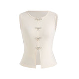 Women’s Summer 2025 Slim Fit Bow Pullover Top – Elegant Commuter Style - Negative Apparel