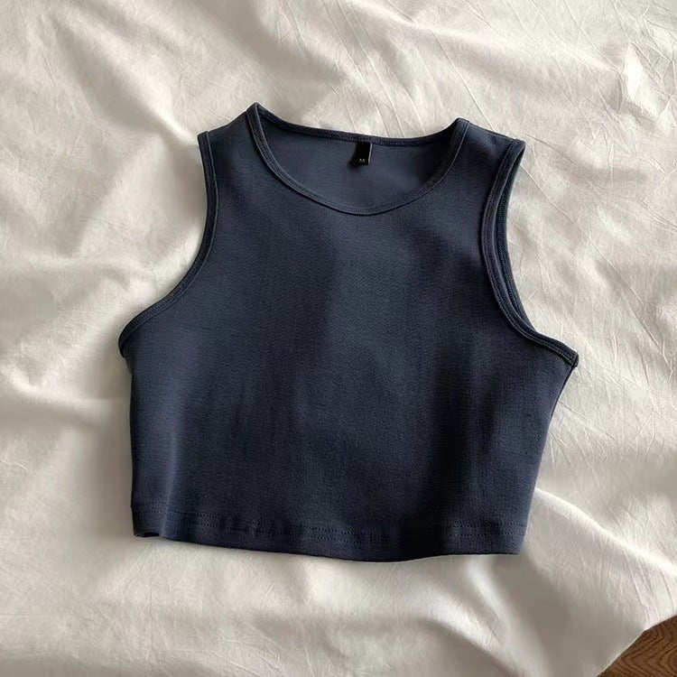 Women's summer cami bm style high waist slim fit short sleeveless bottoming female - Negative Apparel