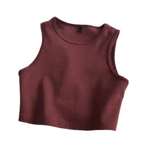 Women's summer cami bm style high waist slim fit short sleeveless bottoming female - Negative Apparel