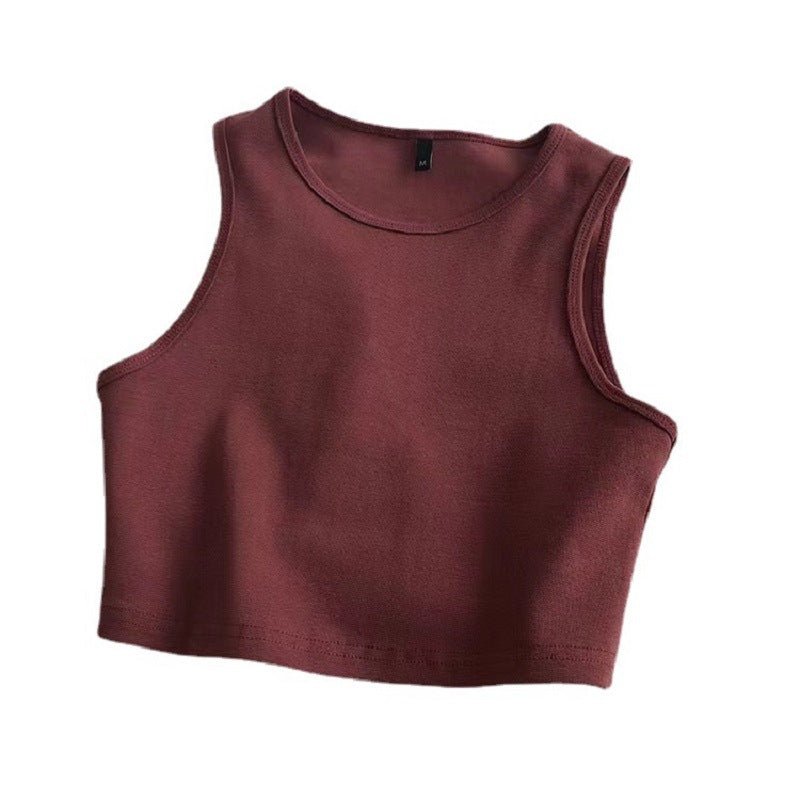 Women's summer cami bm style high waist slim fit short sleeveless bottoming female - Negative Apparel
