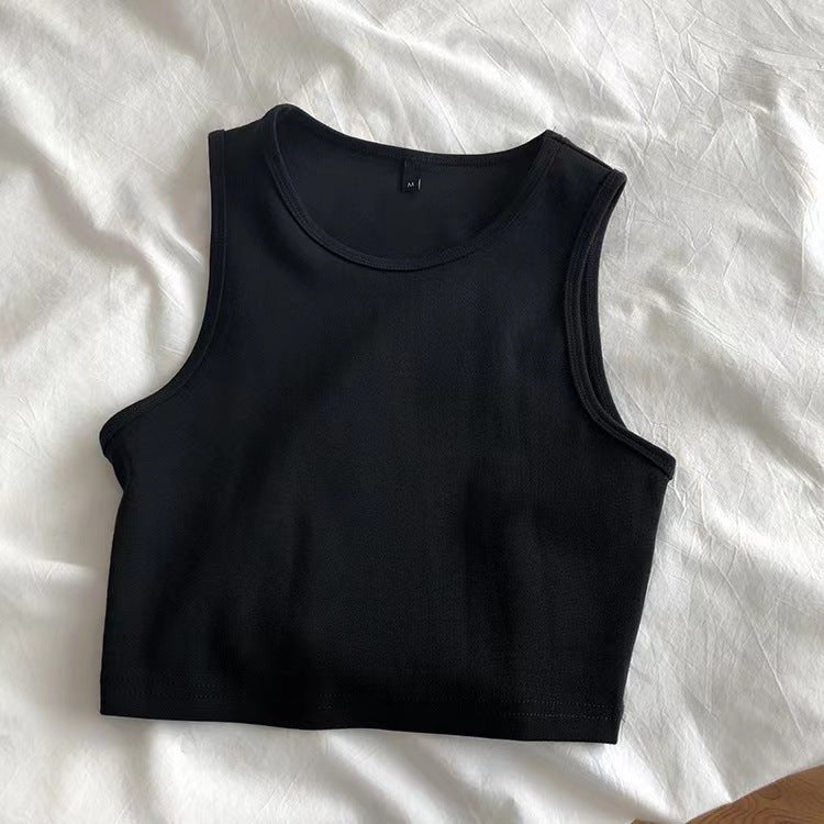 Women's summer cami bm style high waist slim fit short sleeveless bottoming female - Negative Apparel