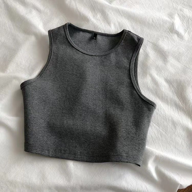 Women's summer cami bm style high waist slim fit short sleeveless bottoming female - Negative Apparel