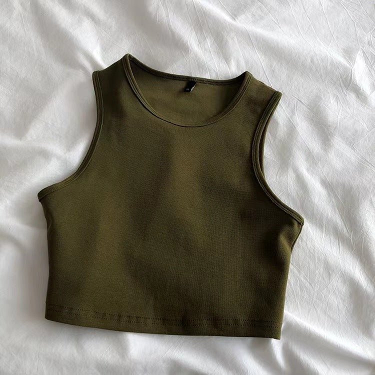 Women's summer cami bm style high waist slim fit short sleeveless bottoming female - Negative Apparel