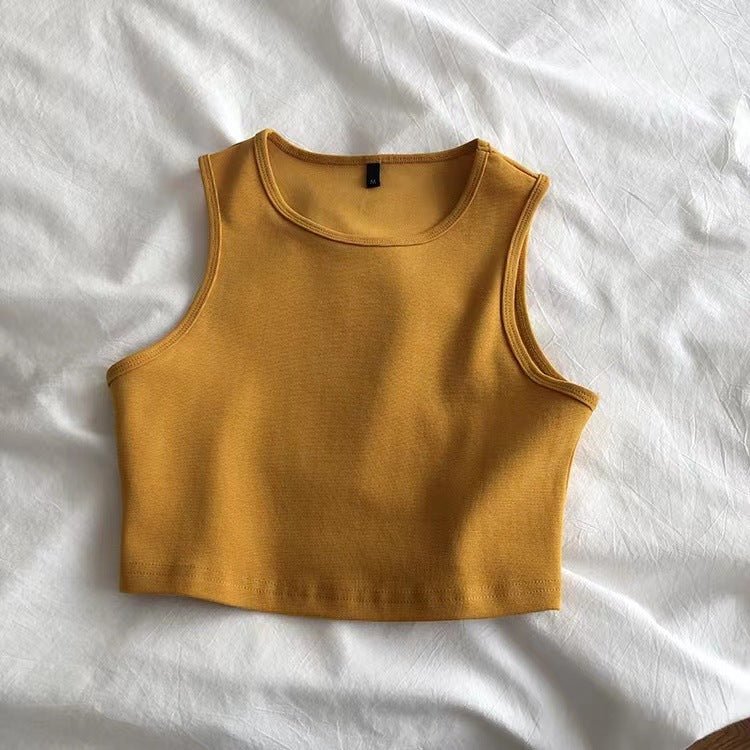 Women's summer cami bm style high waist slim fit short sleeveless bottoming female - Negative Apparel