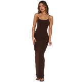 Women's summer sexy suspender beaded slim hip dress - Negative Apparel