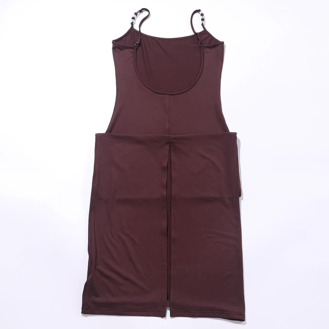 Women's summer sexy suspender beaded slim hip dress - Negative Apparel