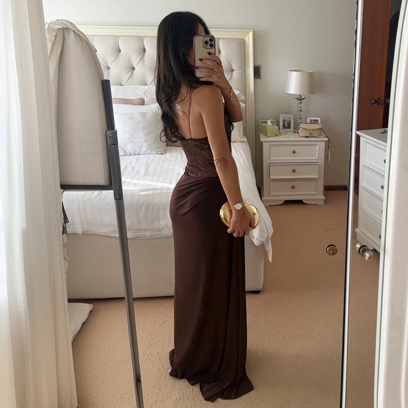 Women's summer style suspender lace dress - Negative Apparel