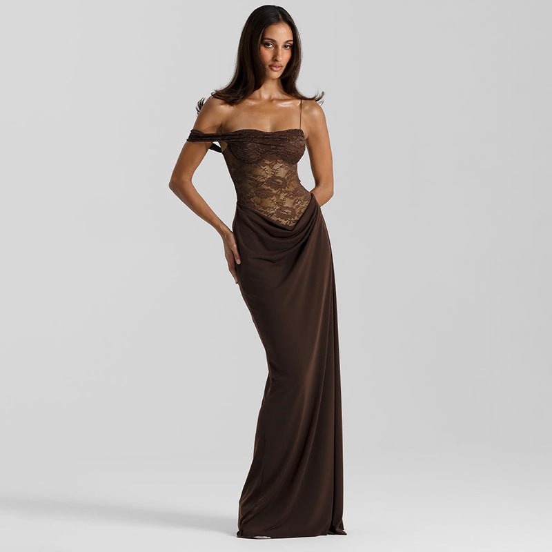 Women's summer style suspender lace dress - Negative Apparel