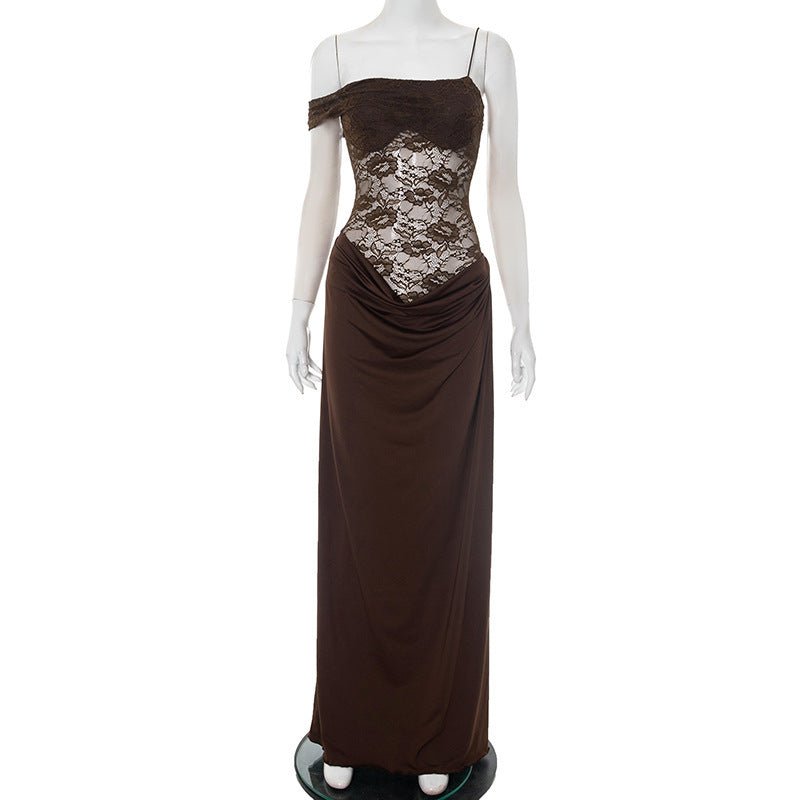 Women's summer style suspender lace dress - Negative Apparel