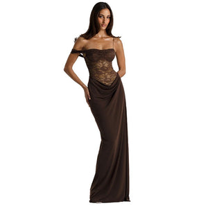 Women's summer style suspender lace dress - Negative Apparel