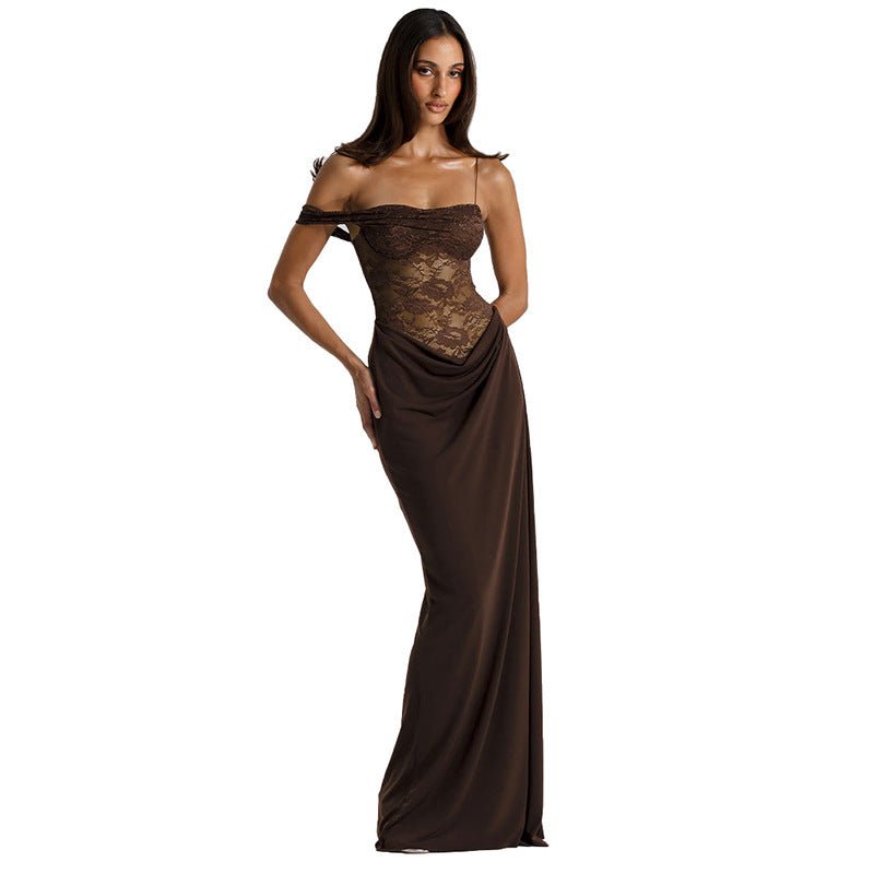Women's summer style suspender lace dress - Negative Apparel