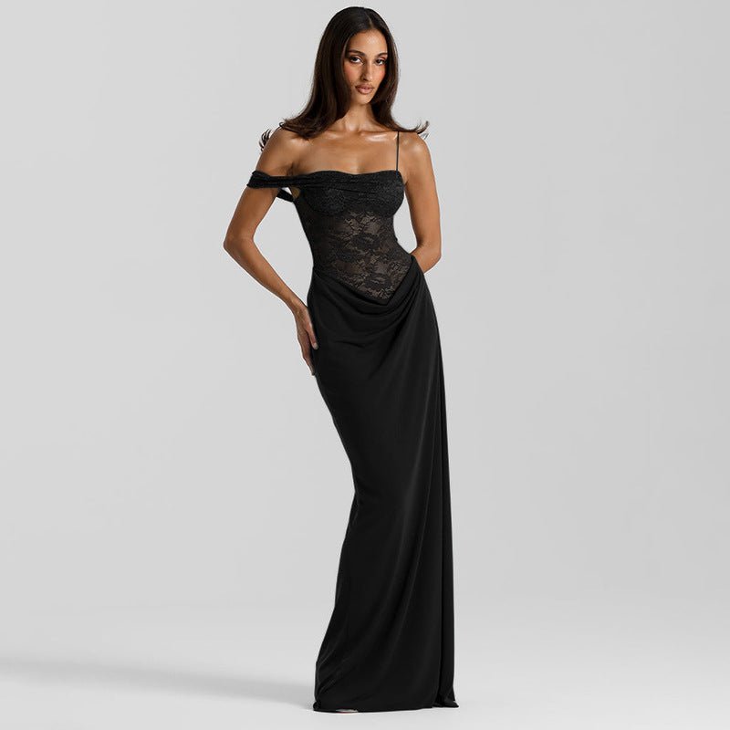 Women's summer style suspender lace dress - Negative Apparel