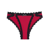 Women's underwear sexy bow heart buckle decorative lace mid - waist briefs for women - Negative Apparel