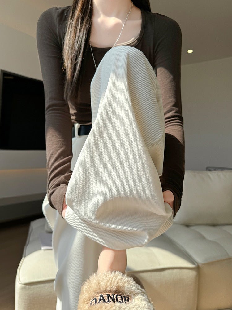 Women's wide - leg pants Drape High Waist Pants for Women - Negative Apparel