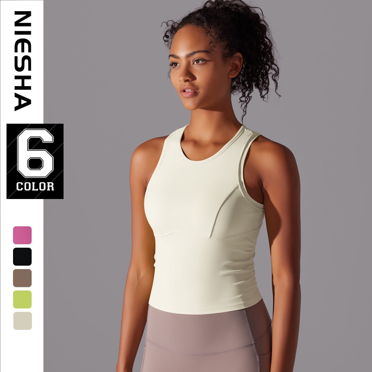 Zenith Ruched Tank | Elegant. Energetic. Elevated. - Negative Apparel