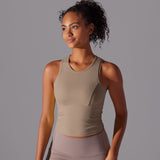 Zenith Ruched Tank | Elegant. Energetic. Elevated. - Negative Apparel