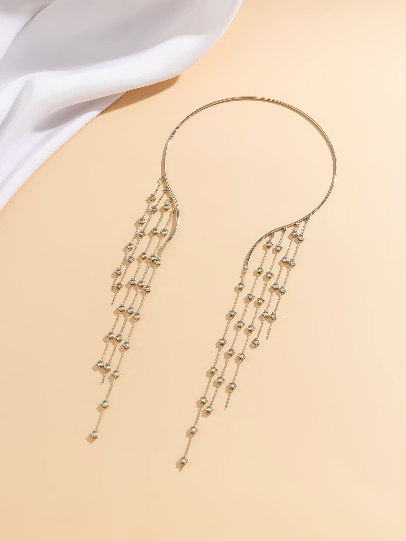 1 Piece Irregular Star Shaped Tassel Charm Necklace For Women - Negative Apparel