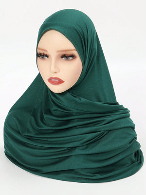 1pc Casual Soft And Comfortable Packable Headscarf - Negative Apparel