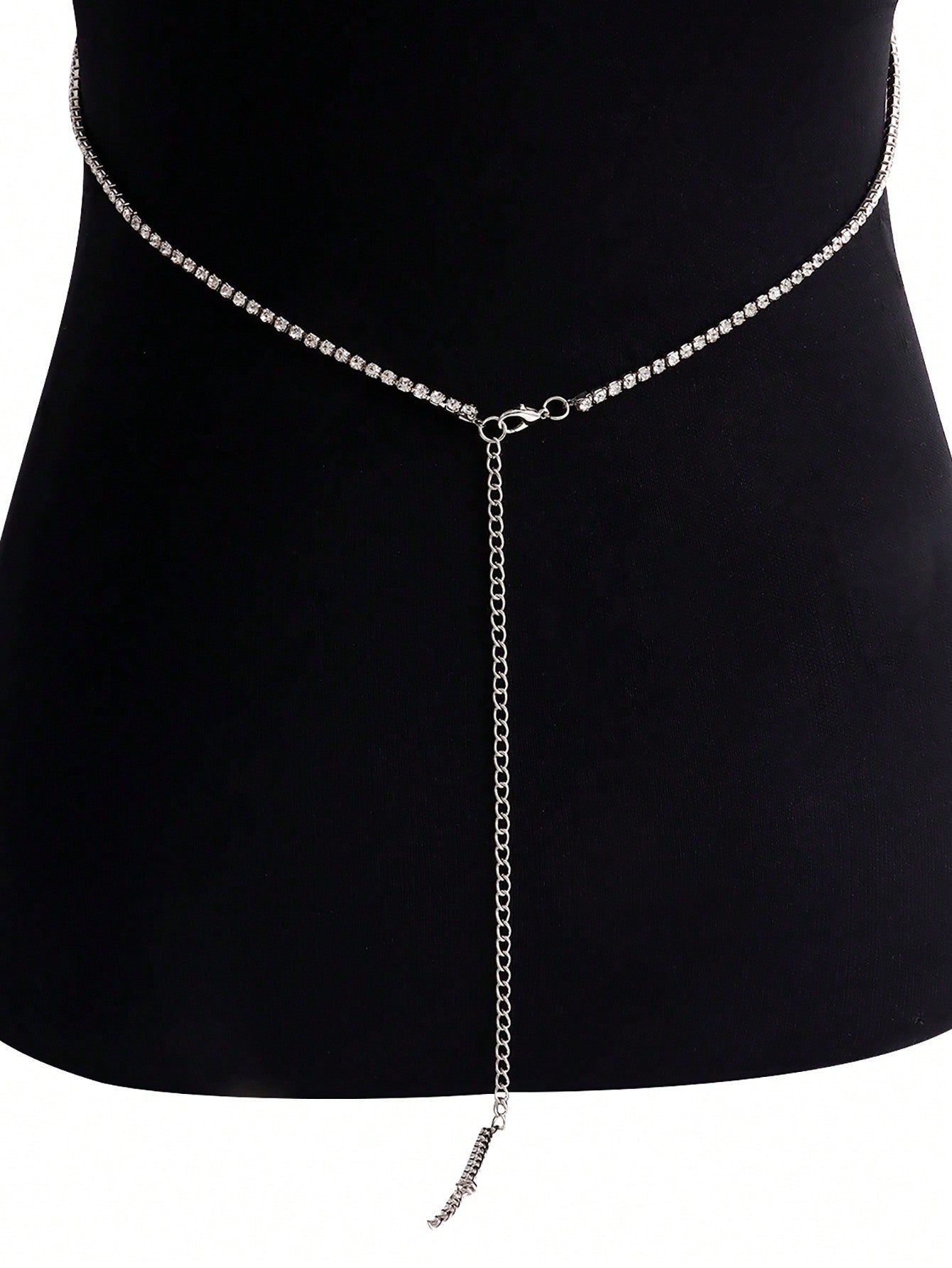 Rhinestone decor body chain discount