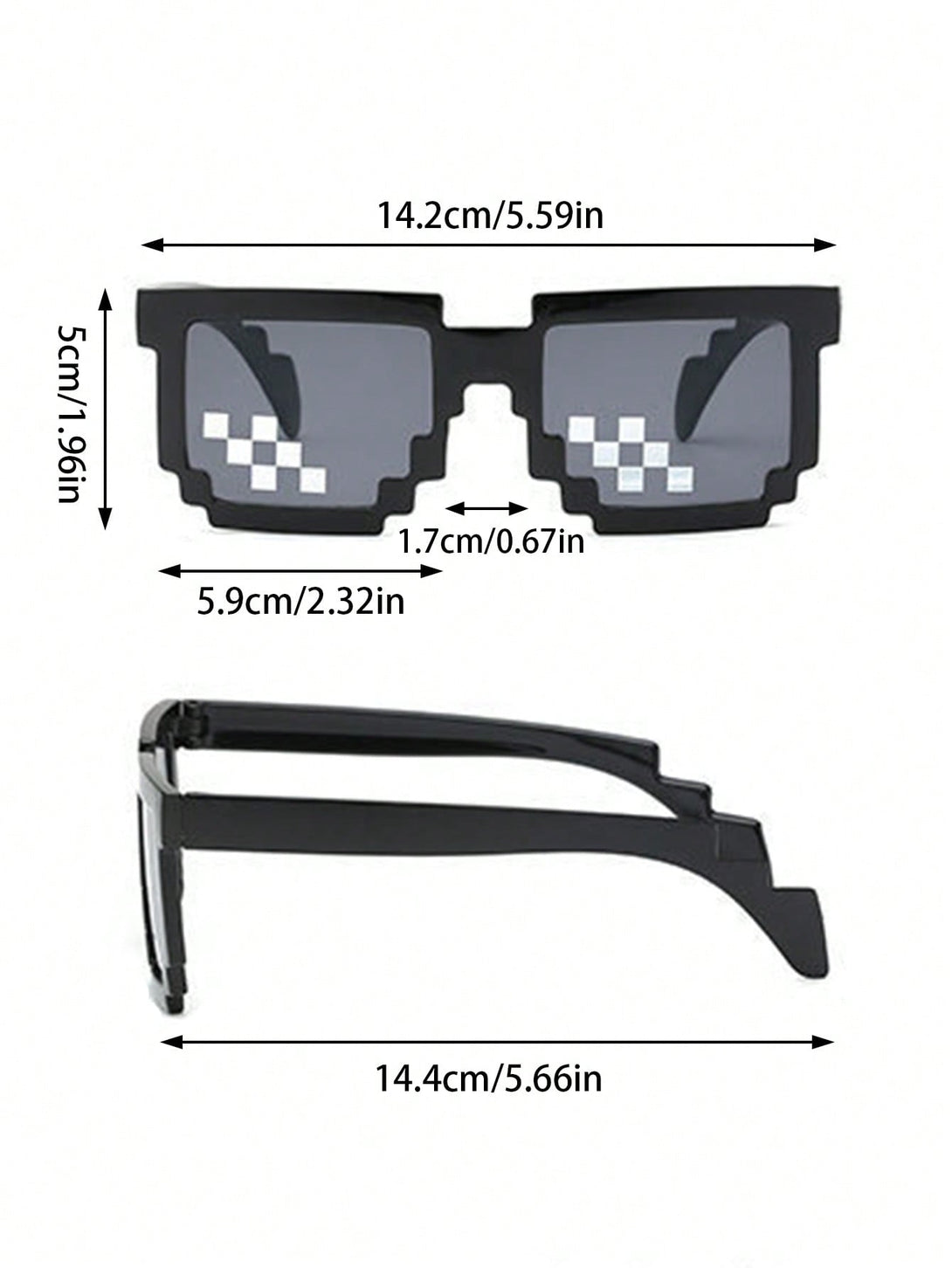 1pc Mosaic Party Glasses - Negative Apparel