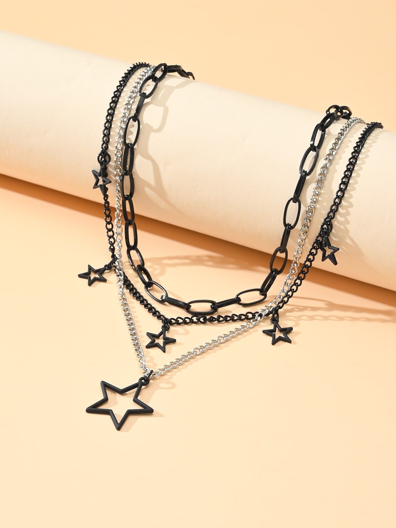 1pc Multi-layer Stars Pendant Necklace - Negative Apparel