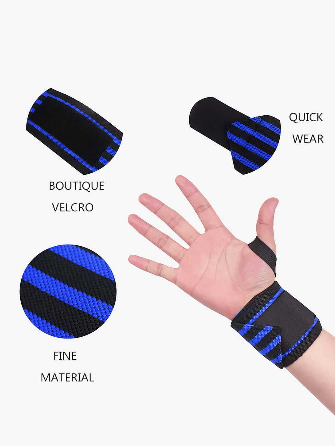 1pc Striped Sports Bracers Bandage - Negative Apparel
