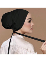 1pc Women's Solid Color Modal Headband With Elastic Cord And Adjustable Knot - Negative Apparel