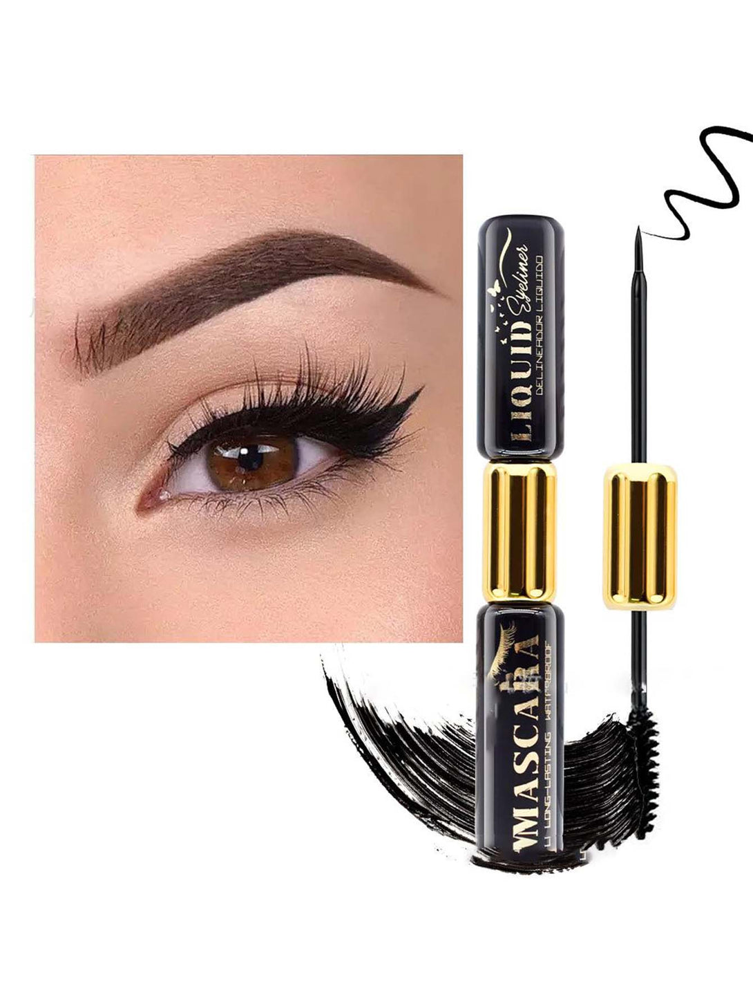 2 IN 1 Mascara & Eyeliner Negative Apparel