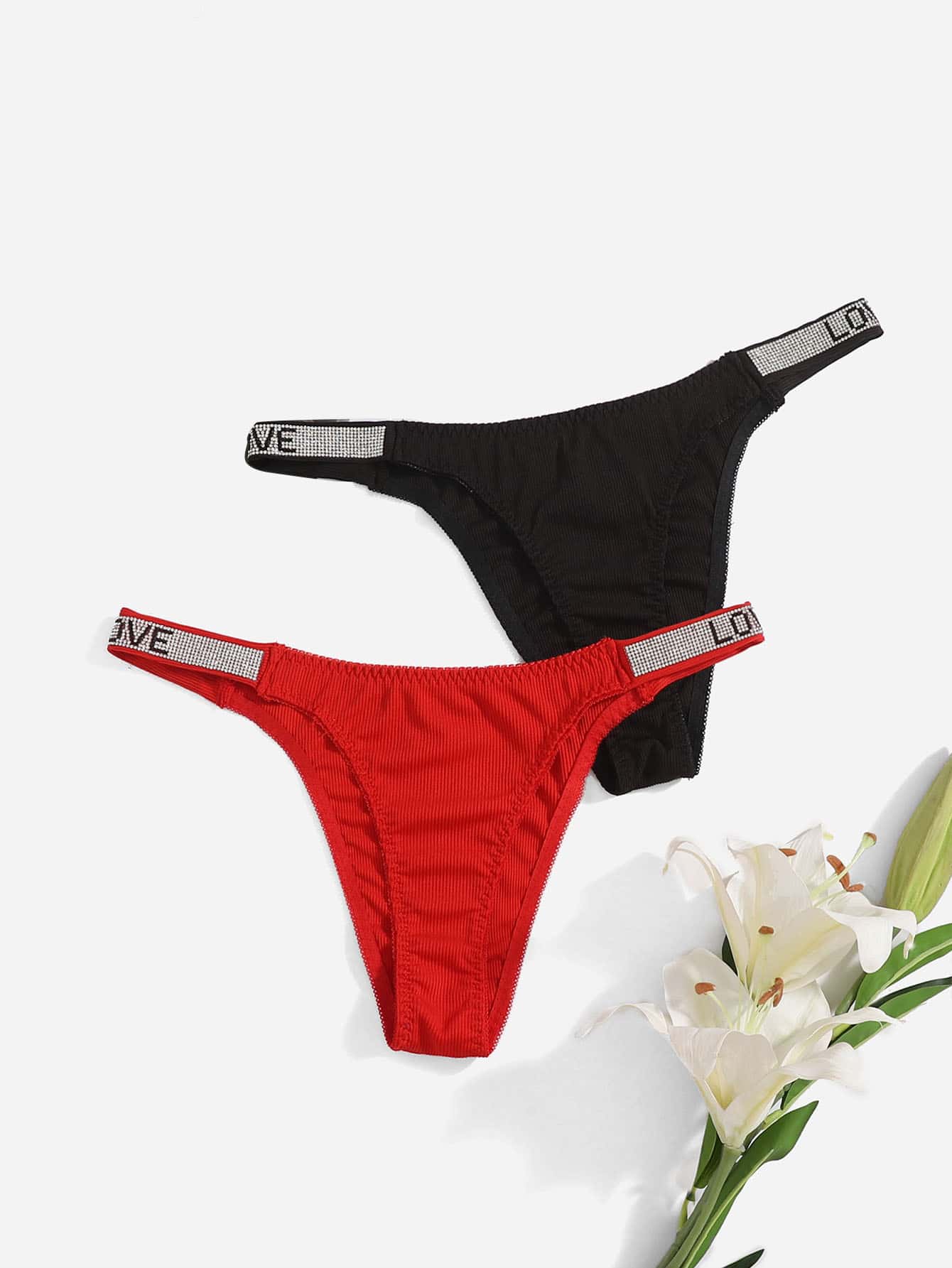 Classic Sexy Plus Size Women's Lace Bra With Flower Print Panties Sexy  Lingerie Set - Negative Apparel