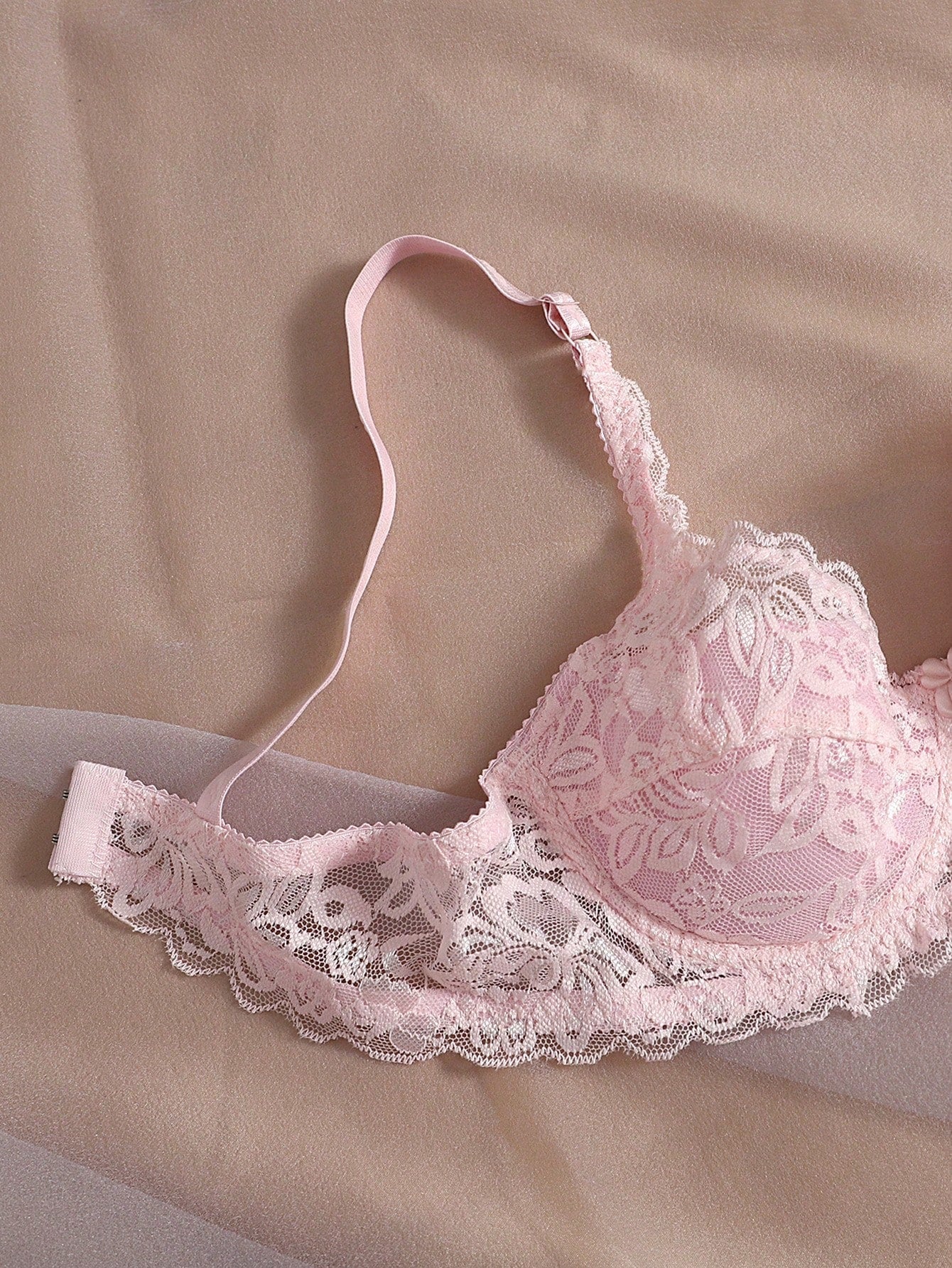 2pcs Floral Lace Underwire Bra - Negative Apparel